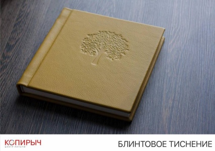 Тиснение блинтовое (ежедневники, кожа, и др.)